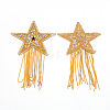 Sparkling Rhinestone Iron on Patches DIY-WH0176-52B-1