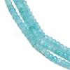 Faceted Rondelle Natural Amazonite Bead Strands G-F289-06-5