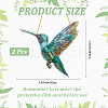 Acrylic Bird Hanging Suncatchers HJEW-WH20021-02D-2