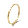 3Pcs 3 Color 304 Stainless Steel Grooved Bangles Set BJEW-F464-03-2