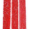 Electroplate Glass Beads Strands X-EGLA-A044-P6mm-B22-2