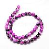Natural Fire Crackle Agate Bead Strands G-K166-06F-8mm-07-2
