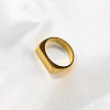 Rectangle 304 Stainless Steel Finger Rings for Men FS-WGDBD74-02-1