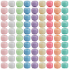 400Pcs Opaque Acrylic European Beads SACR-SP0001-01-1