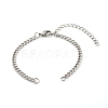 Tarnish Resistant 304 Stainless Steel Twisted Chains Bracelet Making AJEW-JB01064-1