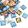 Mixed Style Photo Pattern Glass Cabochons GGLA-X0005-1