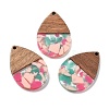 Resin and Walnut Pendants FIND-R051-15C-1