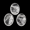 Natural Quartz Crystal Oval Worry Stone G-R487-01B-2