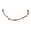 Natural Rutilated Quartz Chip Beaded Necklace NJEW-JN04616-10-1