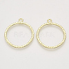 Alloy Open Back Bezel Pendants PALLOY-S121-195-2