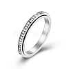 Clear Cubic Zirconia Rotating Finger Ring PW-WG37758-02-1