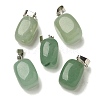 Natural Green Aventurine Pendants G-Z067-03P-04-2