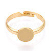 Brass Cuff Ring Findings KK-N274-18G-2