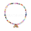 Rainbow Theme Bracelets & Necklaces Sets for Kids SJEW-JS01266-7