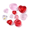 80Pcs 13 Style Transparent Spray Painted Glass Beads GLAA-FS0001-30-3
