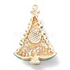 Christmas Zinc Alloy Rhinestone Pendnats X-PALLOY-K008-01C-KCG-2