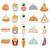 SUPERFINDINGS Food Theme Eco-Friendly Zinc Alloy Pendants FIND-FH0001-28-NR-1