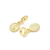 Brass Religion Virgin Mary European Dangle Charms KK-B141-15G-2