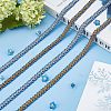 Lace Trim Polyester Ribbon for Jewelry Making OCOR-WH0071-007A-6