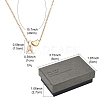 Alloy Letter Heart Pendant Necklaces for Women NJEW-FS0001-09O-6