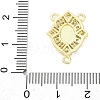 Brass Clear Cubic Zirconia Virgin Mary Chandelier Component Links KK-D325-07G-03-3