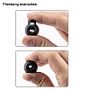 1-Hole Dyed Iron Spring Loaded Eco-Friendly Plastic Round Buckle Cord Toggle Lock Beans Stoppers for Sportwear Luggage Backpack Straps LS-X-FIND-E004-60B-18mm-4