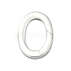 1Pc 925 Sterling Silver Spring Gate Rings STER-BBC0008-50A-1