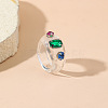 Alloy Resin Finger Rings for Women WGABD8F-01-1