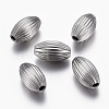 304 Stainless Steel Corrugated Beads X-STAS-P218-27-10mm-1