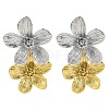 304 Stainless Steel Flower Stud Earrings for Women EJEW-U023-09GP-2