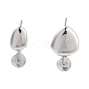 925 Sterling Silver Stud Earrings Findings EJEW-B038-10P-1
