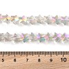 Electroplate Transparent Glass Beads Strands EGLA-U004-03A-HP04-4