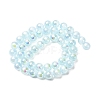Plating Natural Selenite Beads Strands G-G120-A01-03-03-3