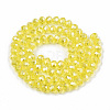 Electroplate Glass Beads Strands EGLA-A034-T4mm-B21-2