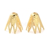 Brass Flower Bead Caps KK-K390-01G-02-1