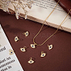 8Pcs Brass Micro Pave Cubic Zirconia Charms ZIRC-BBC0023-63-4