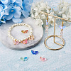 Cheriswelry 160Pcs 8 Colors Two Tone Glass Pendants DIY-CW0001-23-5