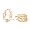 304 Stainless Steel Curb Chain Chunky Hoop Earrings for Women EJEW-P197-05G-2