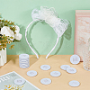 20Pcs Felt Hair Band Pads DIY-BC0015-58B-4