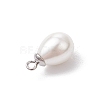 Natural Cultured Freshwater Pearl Teardrop Pendants PALLOY-JF03360-5