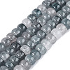 Ombre Effect Dyed Glass Beads Strands GLAA-Q106-05A-A17-1