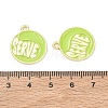 Tennis Alloy Enamel Pendants AL-CBA292F-02M-G-3