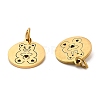 304 Stainless Steel Charms STAS-D050-07G-08-2