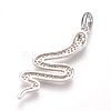 Brass Micro Pave Cubic Zirconia Pendants ZIRC-K074-26-01P-2