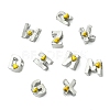 26Pcs 26 Styles Zinc Alloy Enamel European Beads FIND-CJ0004-01-8