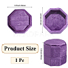 Velvet Cover Plastic Couple Ring Box VBOX-WH20003-001K-2