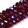 Electroplate Glass Beads Strands X1-EGLA-A034-T8mm-L21-1
