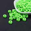 Opaque Acrylic European Large Hole Beads PL338-8-1