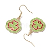 16Pair Saint Patrick's Day Theme 304 Stainless Steel Dangle Earrings EJEW-JE06170-5