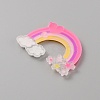PVC Plastic Cabochons SIL-WH0019-15C-2